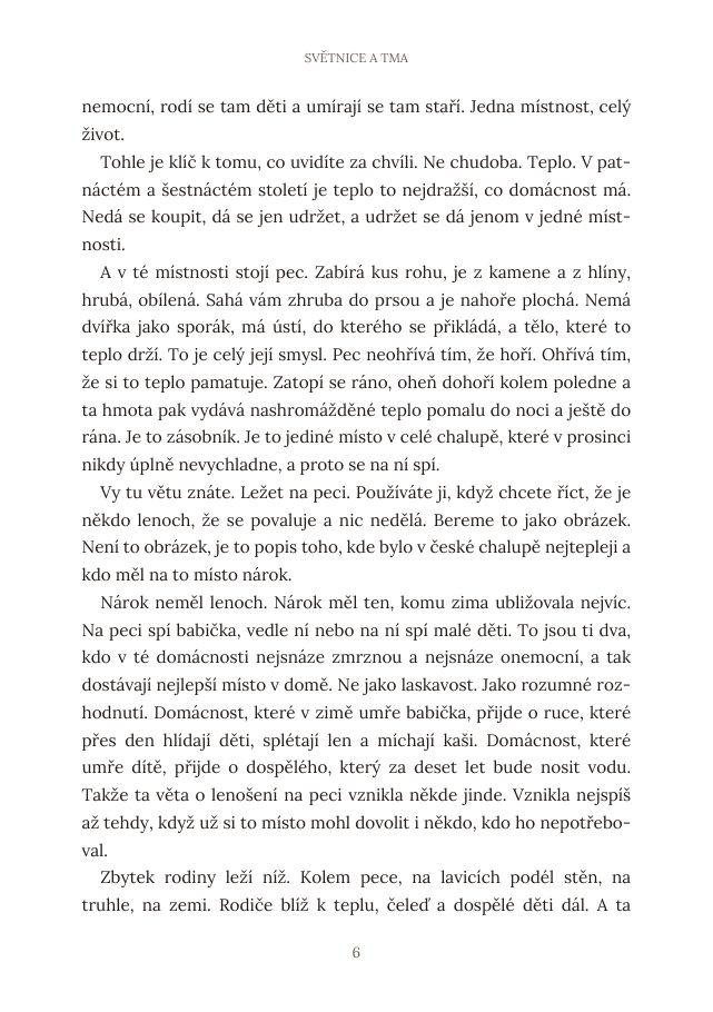 Ukázka sazby knihy